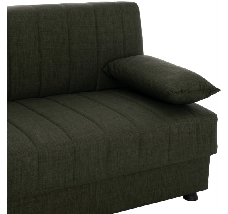 ΚΑΝΑΠΕΣ ΚΡΕΒΑΤΙ ANDRI ΤΡΙΘΕΣΙΟΣ DARK OLIVE HM3239.05 180x72x77 εκ.