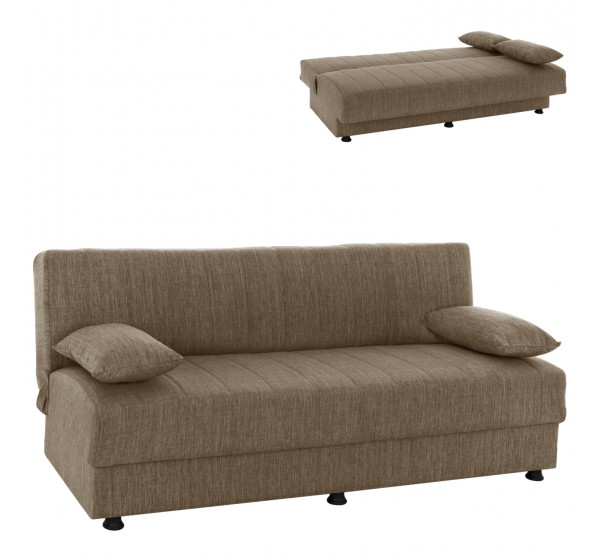 ΚΑΝΑΠΕΣ ΚΡΕΒΑΤΙ ANDRI ΤΡΙΘΕΣΙΟΣ ΚΑΦΕ HM3239.02 180x72x77Υ εκ.