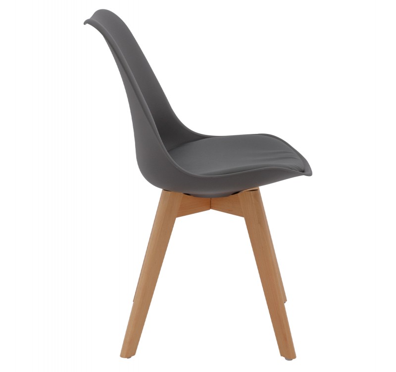 ΚΑΡΕΚΛΑ VEGAS HM0033.03 ΠΟΔΙΑ ΟΞΙΑΣ-ΚΑΘΙΣΜΑ P.P. ΣΚΟΥΡΟ ΓΚΡΙ 45x56x80Υεκ.