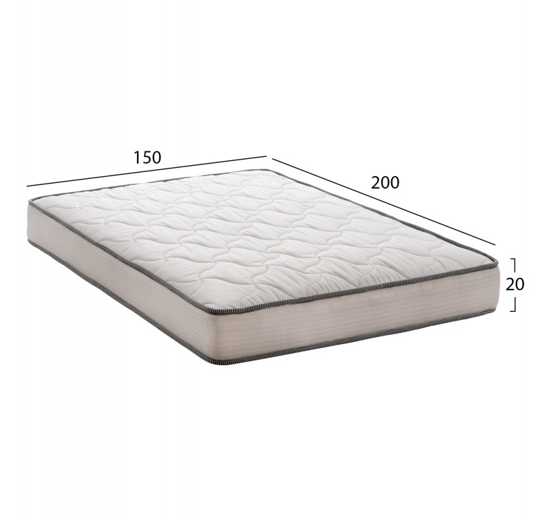ΣΤΡΩΜΑ DREAMTOPIA ΣΕΙΡΑ ATLAS HM654.150 BONNELL SPRING 150x200x20Y εκ.