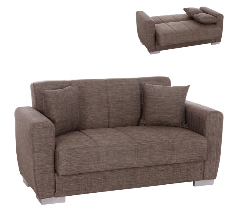 ΚΑΝΑΠΕΣ ΚΡΕΒΑΤΙ POLYA ΔΙΘΕΣΙΟΣ ΚΑΦΕ HM3241.02 153x87x77 εκ.