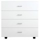 ΣΥΡΤΑΡΙΕΡΑ ΜΕΛΑΜΙΝΗΣ THORG ME 4 ΣΥΡΤΑΡΙΑ ΛΕΥΚΗ HM8996.03 80x40x83Υεκ.