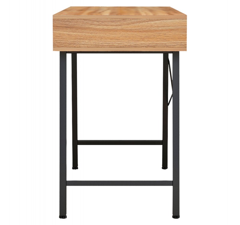 ΓΡΑΦΕΙΟ ΚΑΡΥΔΙ-ΓΚΡΙ ΜΕ ΜΑΥΡΟ ΜΑΤ ΣΚΕΛΕΤΟ HM2128.03 120x48x76,5Υ εκ.