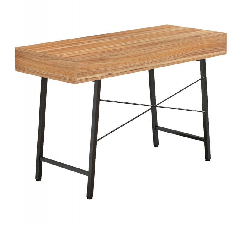 ΓΡΑΦΕΙΟ ΚΑΡΥΔΙ-ΓΚΡΙ ΜΕ ΜΑΥΡΟ ΜΑΤ ΣΚΕΛΕΤΟ HM2128.03 120x48x76,5Υ εκ.