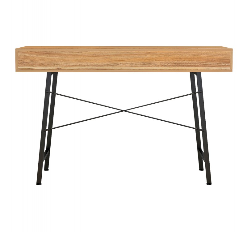 ΓΡΑΦΕΙΟ ΚΑΡΥΔΙ-ΓΚΡΙ ΜΕ ΜΑΥΡΟ ΜΑΤ ΣΚΕΛΕΤΟ HM2128.03 120x48x76,5Υ εκ.