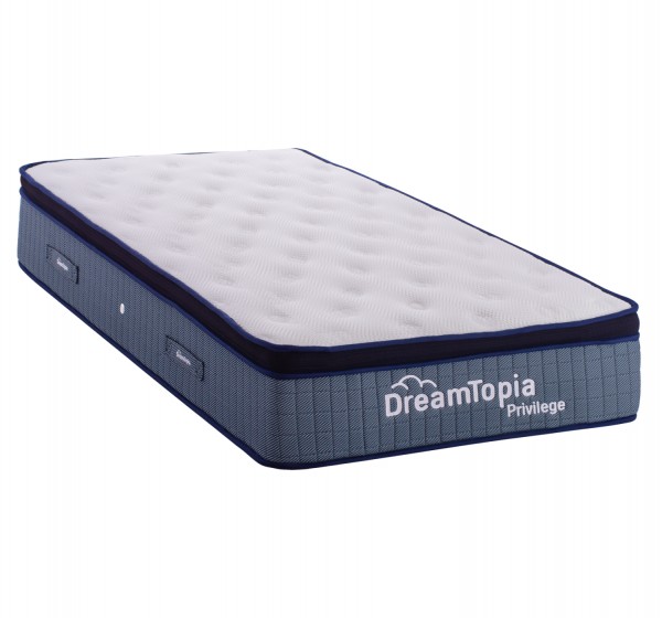 ΣΤΡΩΜΑ DREAMTOPIA, σειρά PRIVILEGE HM660.90 POCKET SPRING ΜΕ ΑΝΩΣΤΡΩΜΑ 90X190x29Υεκ.