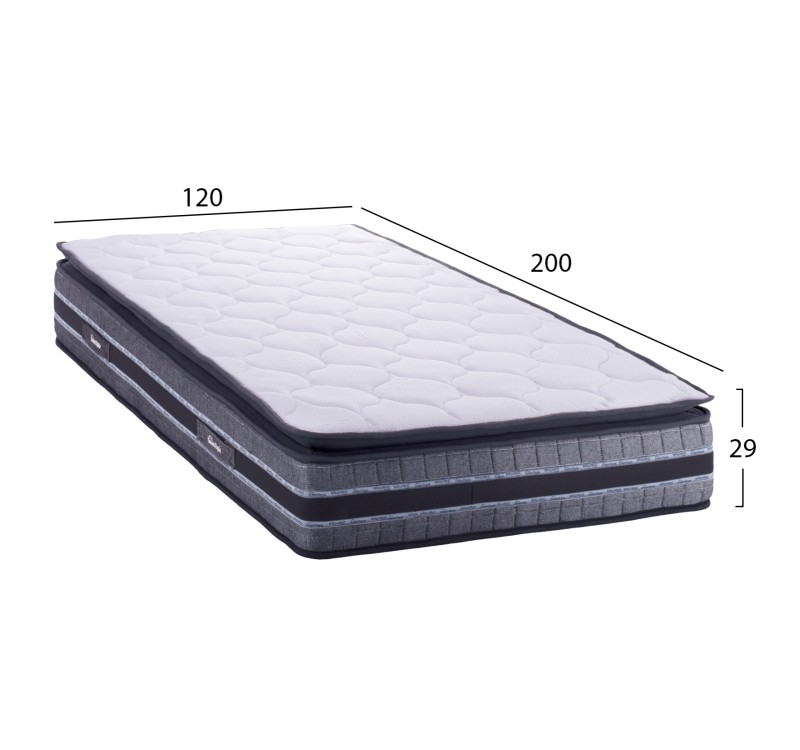ΣΤΡΩΜΑ DREAMTOPIA FRANKLIN HM657.120 BONNELL SPRING ΜΕ ΑΝΩΣΤΡΩΜΑ 120x200x29Y εκ.