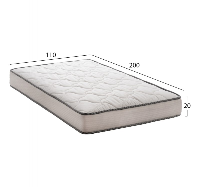 ΣΤΡΩΜΑ DREAMTOPIA ΣΕΙΡΑ ATLAS HM654.110-200 BONNELL SPRING 110x200x20Y εκ.