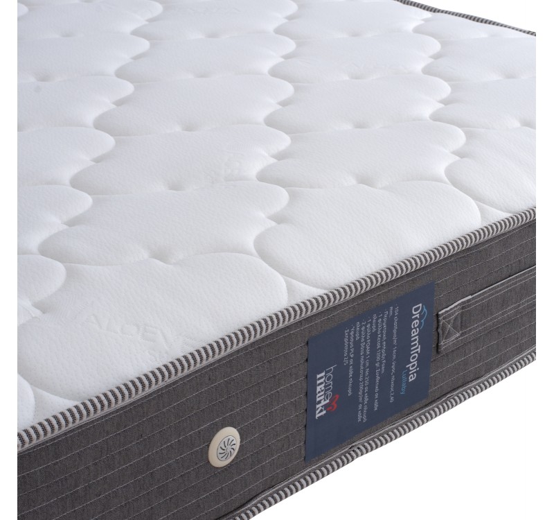 ΣΤΡΩΜΑ DREAMTOPIA ΣΕΙΡΑ LULLABY ALOE VERA HM655.160 BONNELL SPRING 160x200x20Y εκ.