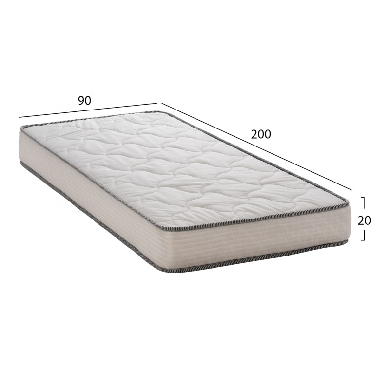 ΣΤΡΩΜΑ DREAMTOPIA ΣΕΙΡΑ RELIEF HM653.90-200 BONNELL SPRING 90x200x20Y εκ.