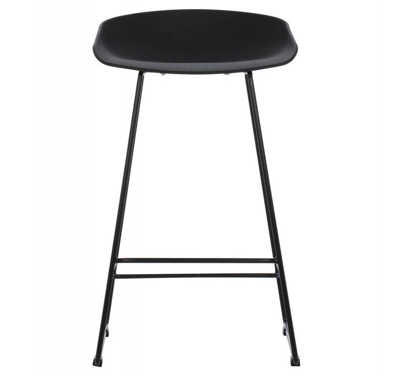 ΣΚΑΜΠΟ ΜΠΑΡ NAILA HM9299.02 ΜΑΥΡΟ ΜΕΣΑΙΟΥ ΥΨΟΥΣ 44x44x74Yεκ.