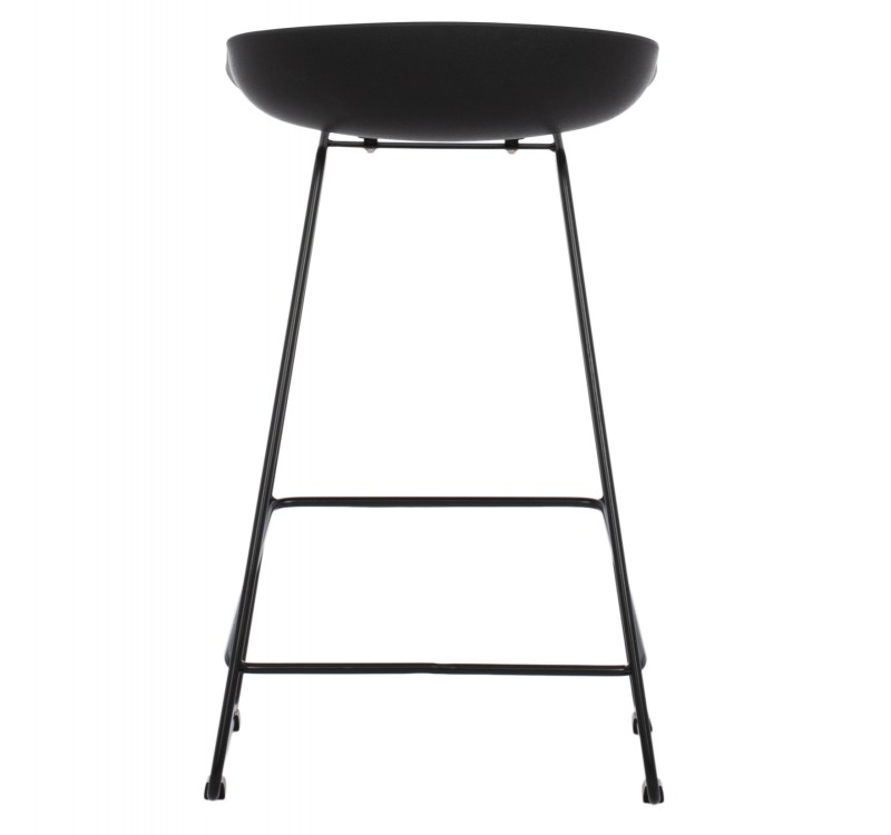 ΣΚΑΜΠΟ ΜΠΑΡ NAILA HM9299.02 ΜΑΥΡΟ ΜΕΣΑΙΟΥ ΥΨΟΥΣ 44x44x74Yεκ.