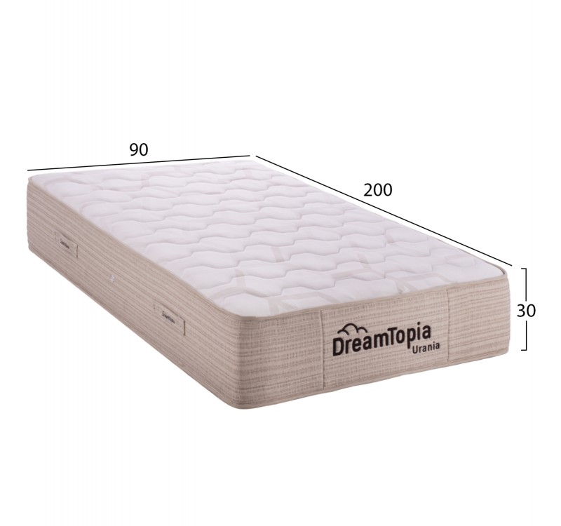 ΣΤΡΩΜΑ DREAMTOPIA ΣΕΙΡΑ URANIA HM659.90-200 POCKET SPRING 90X200x30Yεκ.