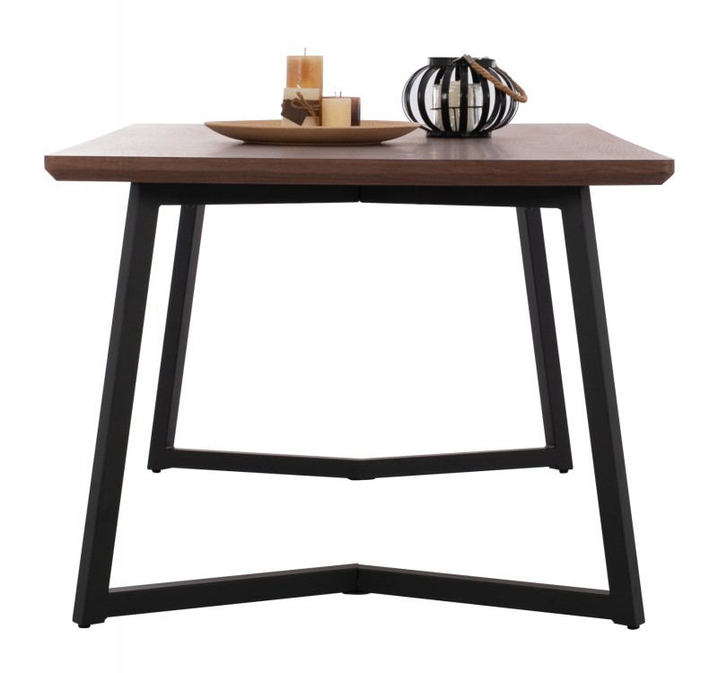 ΤΡΑΠΕΖΙ ΤΡΑΠΕΖΑΡΙΑΣ JAY HM9304.02 ΚΑΠΛΑΜΑΣ ΚΑΡΥΔΙΑΣ ΡΟΥΣΤΙΚ ΣΤΥΛ 200x100x75 εκ.