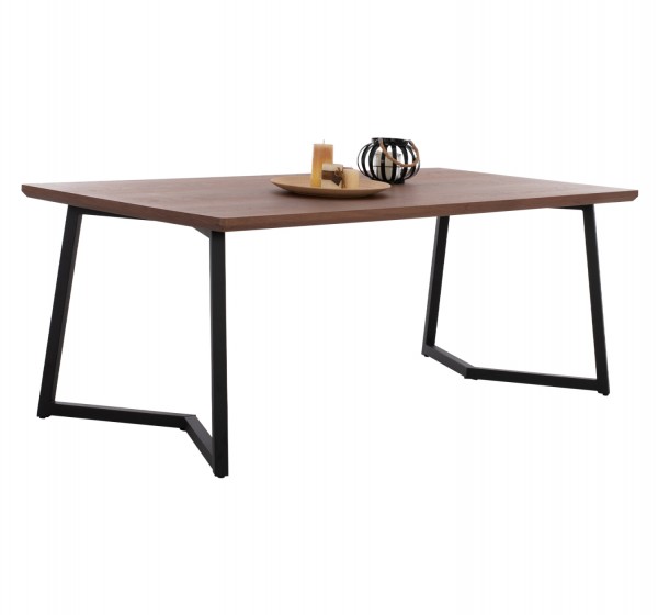 ΤΡΑΠΕΖΙ ΤΡΑΠΕΖΑΡΙΑΣ JAY HM9304.02 ΚΑΠΛΑΜΑΣ ΚΑΡΥΔΙΑΣ ΡΟΥΣΤΙΚ ΣΤΥΛ 200x100x75 εκ.