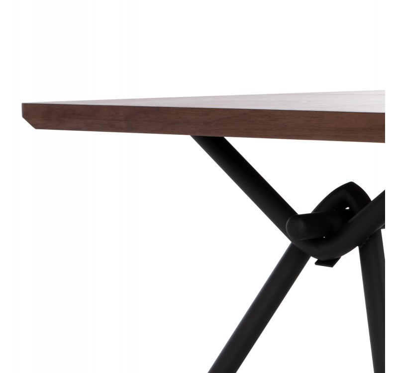 ΤΡΑΠΕΖΙ ΤΡΑΠΕΖΑΡΙΑΣ MANDY HM9303.02 ΚΑΠΛΑΜΑΣ ΚΑΡΥΔΙΑΣ ΡΟΥΣΤΙΚ ΣΤΥΛ 220x90x75Υ εκ.