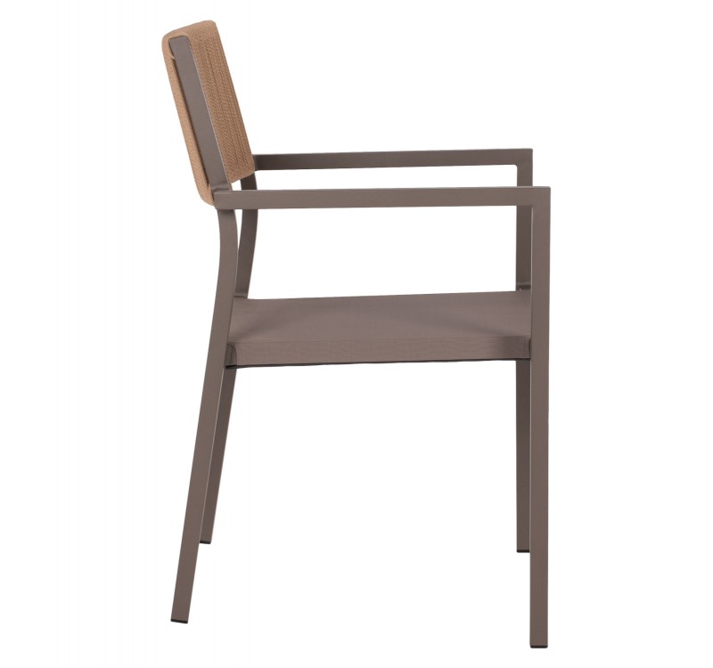 ΠΟΛΥΘΡΟΝΑ ΑΛΟΥΜΙΝΙΟΥ ΕΠΑΓΓΕΛΜΑΤΙΚΗ ΣΑΜΠΑΝΙΖΕ MIREN ME RATTAN ΠΛΑΤΗ HM5893.03 55,5x58,5x83 εκ.