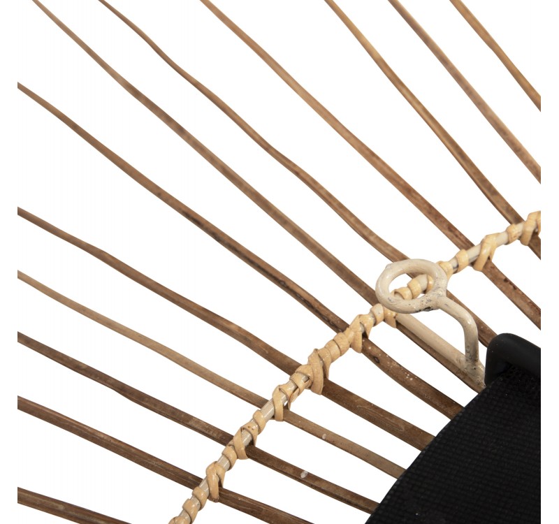 ΚΑΘΡΕΠΤΗΣ ΣΤΡΟΓΓΥΛΟΣ ΜΕ ΠΛΑΙΣΙΟ ΑΠΟ STICKS ΚΟΚΟΦΟΙΝΙΚΑ ΣΕ ΧΡΩΜΑ ΦΥΣΙΚΟ Φ85 εκ.HM7733