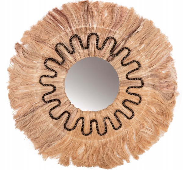 ΚΑΘΡΕΠΤΗΣ ΤΟΙΧΟΥ ΣΤΡΟΓΓΥΛΟΣ ΑΠΟ ΙΝΕΣ ΑΜΠΑΚΑ ΣΕ ΧΡΩΜΑ ΦΥΣΙΚΟ ΜΑΥΡΟ 90x4x90Yεκ.HM7750