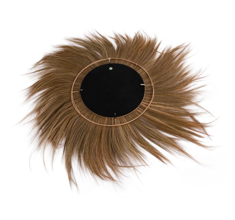 ΚΑΘΡΕΠΤΗΣ ΤΟΙΧΟY ΣΤΡΟΓΓΥΛΟΣ ΠΛΑΙΣΙΟ ΙΝΕΣ ΜΠΑΝΑΝΑΣ ΣΕ ΦΥΣΙΚΟ 130x4x130Υεκ.HM7734