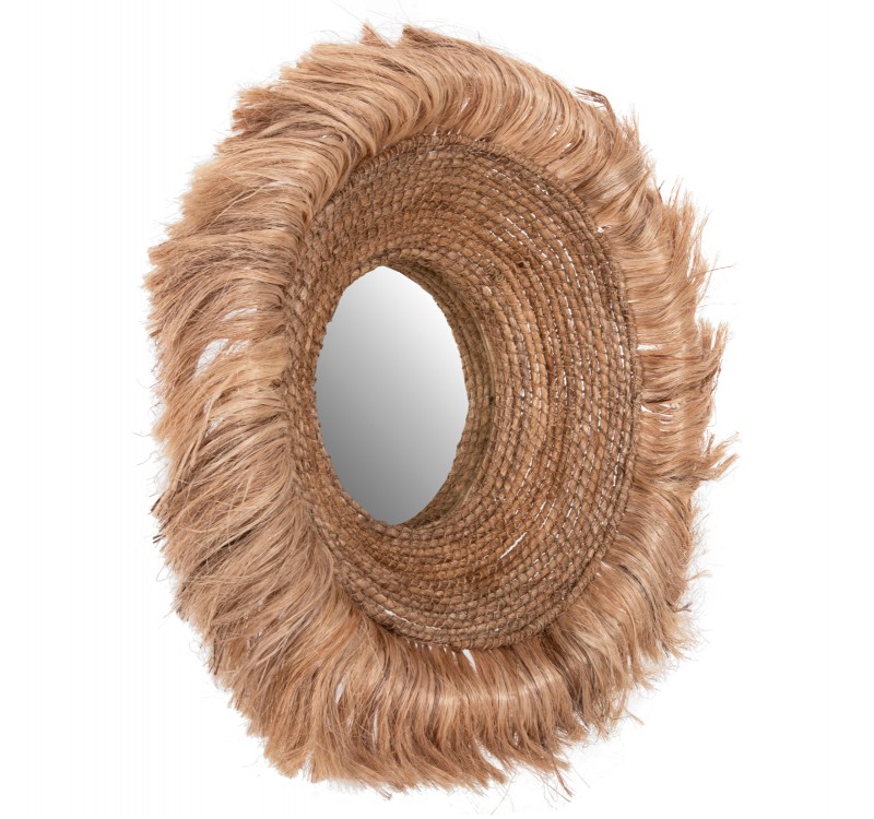 ΚΑΘΡΕΠΤΗΣ ΤΟΙΧΟΥ ΣΤΡΟΓΓΥΛΟΣ ΜΕ ΠΛΑΙΣΙΟ ΑΠΟ ΙΝΕΣ ΑΜΠΑΚΑ ΣΕ ΦΥΣΙΚΟ 85x17x85Yεκ.HM7742