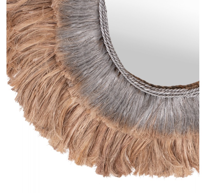 ΚΑΘΡΕΠΤΗΣ ΤΟΙΧΟΥ ΟΒΑΛ ΑΠΟ ΙΝΕΣ ΑΜΠΑΚΑ ΣΕ ΧΡΩΜΑ ΦΥΣΙΚΟ & ΑΣΗΜΙ 90x5x140Yεκ.HM7738