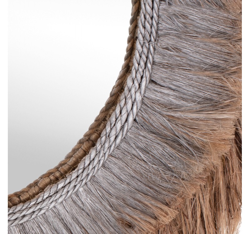 ΚΑΘΡΕΠΤΗΣ ΤΟΙΧΟΥ ΟΒΑΛ ΑΠΟ ΙΝΕΣ ΑΜΠΑΚΑ ΣΕ ΧΡΩΜΑ ΦΥΣΙΚΟ & ΑΣΗΜΙ 90x5x140Yεκ.HM7738