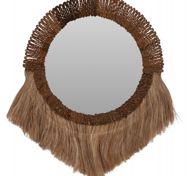 ΚΑΘΡΕΠΤΗΣ ΤΟΙΧΟΥ ΣΤΡΟΓΓΥΛΟΣ ΜΕ ΙΝΕΣ ΑΜΠΑΚΑ ΣΕ ΧΡΩΜΑ ΦΥΣΙΚΟ 70x4x90Yεκ.HM7804