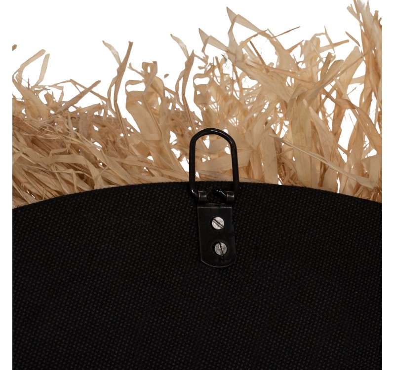 ΚΑΘΡΕΠΤΗΣ ΤΟΙΧΟΥ ΣΤΡΟΓΓΥΛΟΣ ΙΝΕΣ ΣΙΖΑΛ ΚΑΙ ΑΜΠΑΚΑ ΣΕ ΧΡΩΜΑ ΦΥΣΙΚΟ ΜΑΥΡΟ Φ90εκ.HM7746