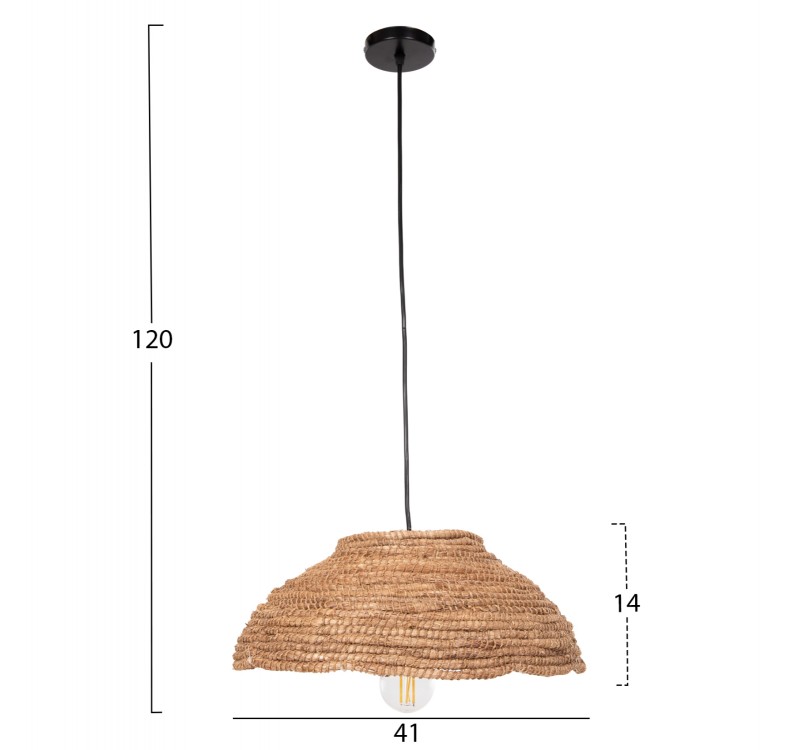 ΦΩΤΙΣΤΙΚΟ ΟΡΟΦΗΣ ΑΠΟ ΙΝΕΣ ΚΑΝΝΑΒΗΣ ΜΑΝΙΛΑΣ ΣΕ ΦΥΣΙΚΟ Φ41x14-120Yεκ. HM7784