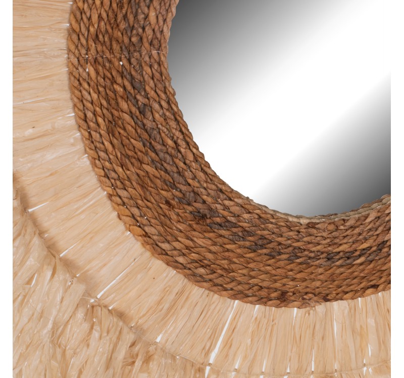 ΚΑΘΡΕΠΤΗΣ ΤΟΙΧΟΥ ΣΤΡΟΓΓΥΛΟΣ ΜΕ ΙΝΕΣ ΣΙΖΑΛ ΣΕ ΦΥΣΙΚΟ ΧΡΩΜΑ 110x4x110Yεκ.HM7744