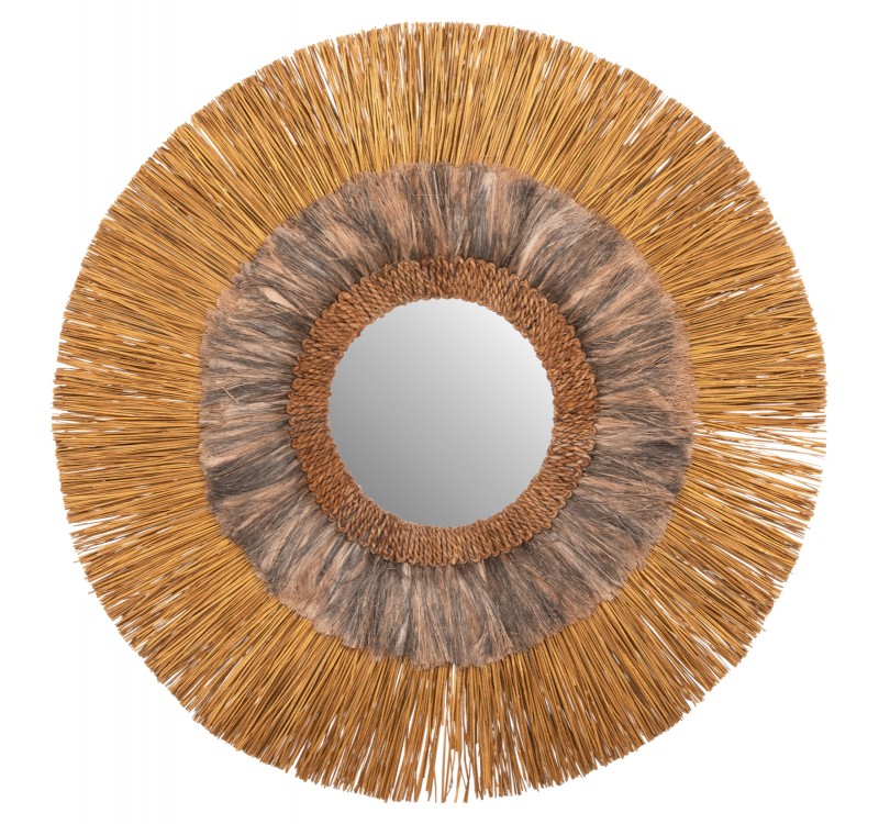 ΚΑΘΡΕΠΤΗΣ ΤΟΙΧΟΥ ΣΤΡΟΓΓΥΛΟΣ MENDONG ΚΑΙ ΑΜΠΑΚΑ ΣΕ ΧΡΥΣΟ BLACK WASH Φ105εκ.HM7796