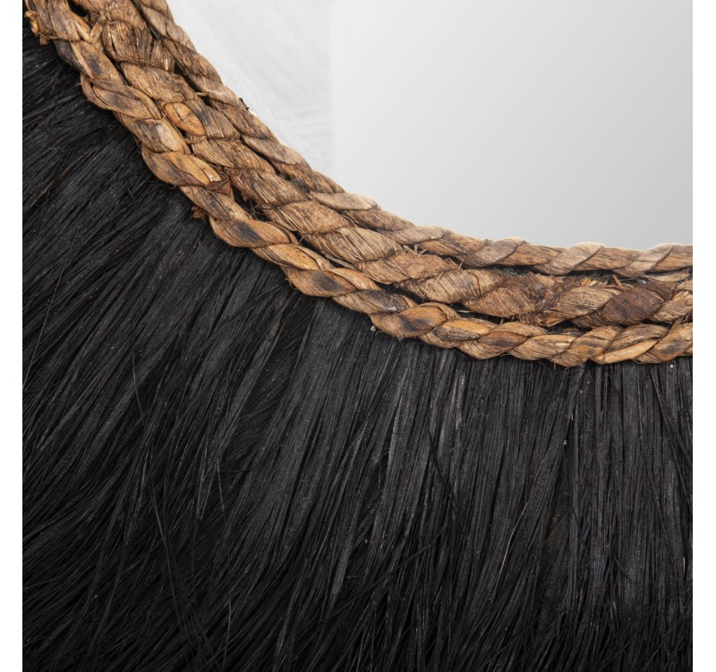 ΚΑΘΡΕΠΤΗΣ ΤΟΙΧΟΥ ΗΜΙΚΥΚΛΙΚΟΣ ΜΕ ΣΙΖΑΛ & ΑΜΠΑΚΑ ΧΡΩΜΑ ΦΥΣΙΚΟ ΜΑΥΡΟ 85x3x50Yεκ.HM7799