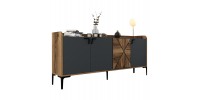 ΜΠΟΥΦΕΣ ΜΕΛΑΜΙΝΗΣ ΚΑΡΥΔΙ ΚΑΙ ΑΝΘΡΑΚΙ 180x35x78Yεκ. HM9433.01