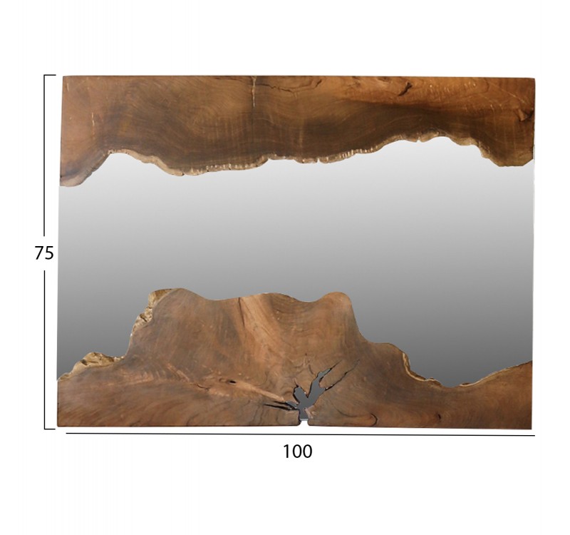 ΚΑΘΡΕΠΤΗΣ HM9364 ΑΠΟ ΜΑΣΙΦ ΞΥΛΟ ΤEAK ΦΥΣΙΚΟ 100X75YΕΚ.