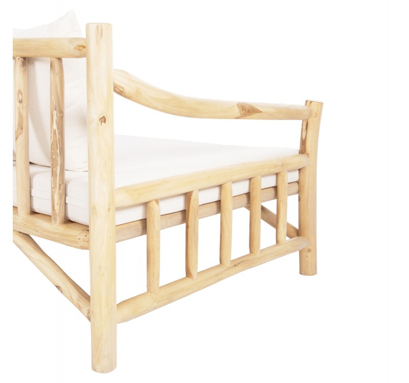 ΚΑΝΑΠΕΣ ΤΡΙΘΕΣΙΟΣ TORC HM9339 ΑΠΟ ΜΑΣΙΦ ΞΥΛΟ TΕΑK ΦΥΣΙΚΟ - ΛΕΥΚΟ 200x100x80Yεκ.