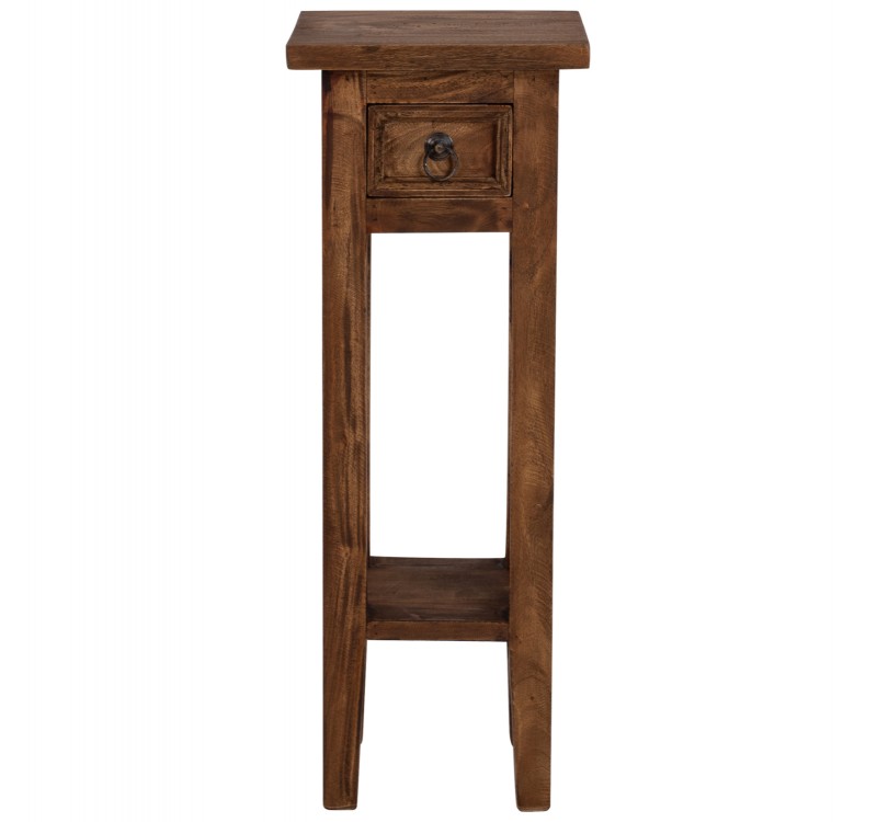 ΒΟΗΘΗΤΙΚΟ ΤΡΑΠΕΖΑΚΙ ΑΠΟ ΜΑΟΝΙ ΞΥΛΟ ΜΕ ΣΥΡΤΑΡΑΚΙ 25x25x66,5Υεκ.HM9484.01