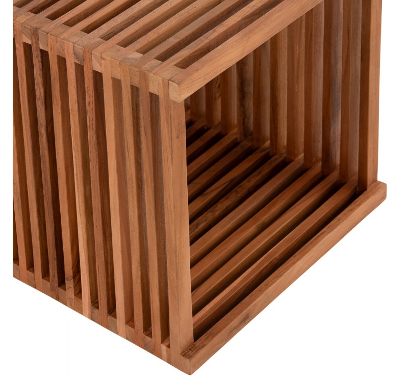 ΤΡΑΠΕΖΙ ΣΑΛΟΝΙΟΥ ΚΥΒΟΣ ΒΟΗΘΗΤΙΚΟ 1ΤΜΧ ΑΠΟ ΤΕΑΚ ΞΥΛΟ HM9482 40x40,5x40,5Y εκ.