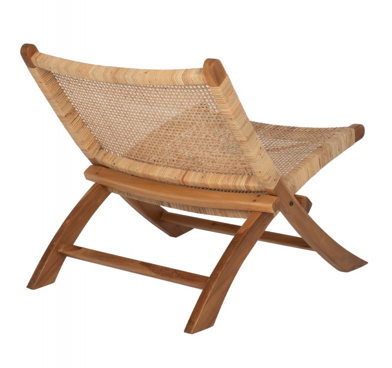 ΚΑΡΕΚΛΑ LOUNGE ΑΝΑΔΙΠΛΟΥΜΕΝΗ ANTIL HM9379.01 ΜΑΣΙΦ ΞΥΛΟ ΤEAK ΦΥΣΙΚΟ 66x77x67Yεκ.