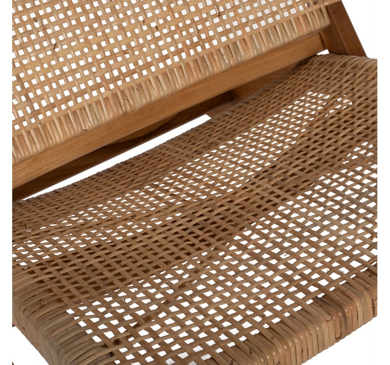 ΚΑΡΕΚΛΑ LOUNGE ΑΝΑΔΙΠΛΟΥΜΕΝΗ ANTIL HM9379.01 ΜΑΣΙΦ ΞΥΛΟ ΤEAK ΦΥΣΙΚΟ 66x77x67Yεκ.