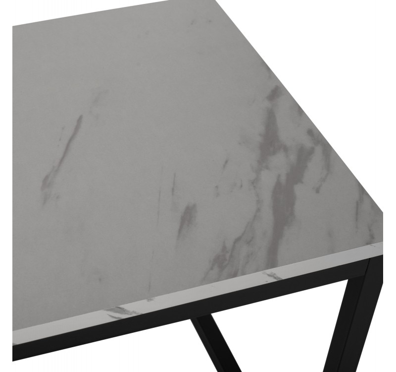ΖΙΓΚΟΝ GRELAY 2 ΤΕΜ MDF ΟΨΗ ΜΑΡΜΑΡΟΥ & ΜΕΤΑΛΛΟ HM8762.12 45Χ45Χ50εκ. & 37Χ37Χ43 εκ.