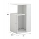 ΒΟΗΘΗΤΙΚΟ ΤΡΑΠΕΖΙ DAWN ΜΕΛΑΜΙΝΗΣ ΛΕΥΚΟ 35X29,5X60Yεκ.HM8880.11