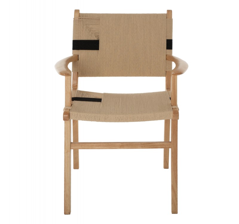 ΠΟΛΥΘΡΟΝΑ BAND RUBBERWOOD ΚΑΙ ΣΧΟΙΝΙ 62,5x60x88Yεκ.HM9324.01