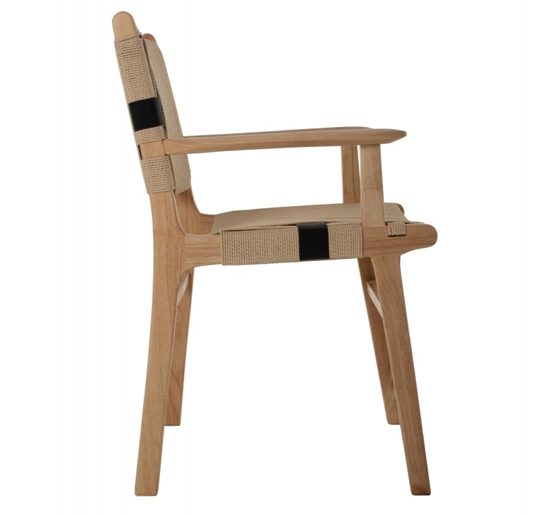 ΠΟΛΥΘΡΟΝΑ BAND RUBBERWOOD ΚΑΙ ΣΧΟΙΝΙ 62,5x60x88Yεκ.HM9324.01
