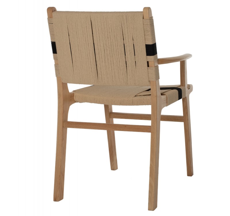 ΠΟΛΥΘΡΟΝΑ BAND RUBBERWOOD ΚΑΙ ΣΧΟΙΝΙ 62,5x60x88Yεκ.HM9324.01