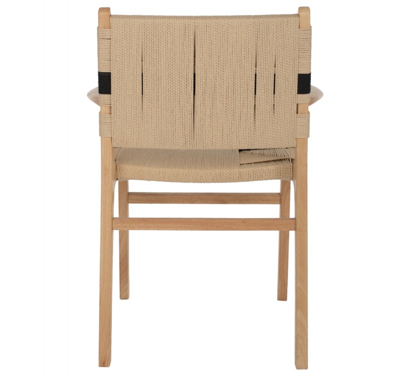 ΠΟΛΥΘΡΟΝΑ BAND RUBBERWOOD ΚΑΙ ΣΧΟΙΝΙ 62,5x60x88Yεκ.HM9324.01