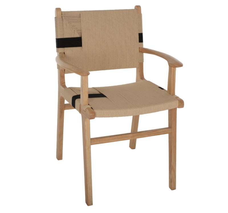 ΠΟΛΥΘΡΟΝΑ BAND RUBBERWOOD ΚΑΙ ΣΧΟΙΝΙ 62,5x60x88Yεκ.HM9324.01