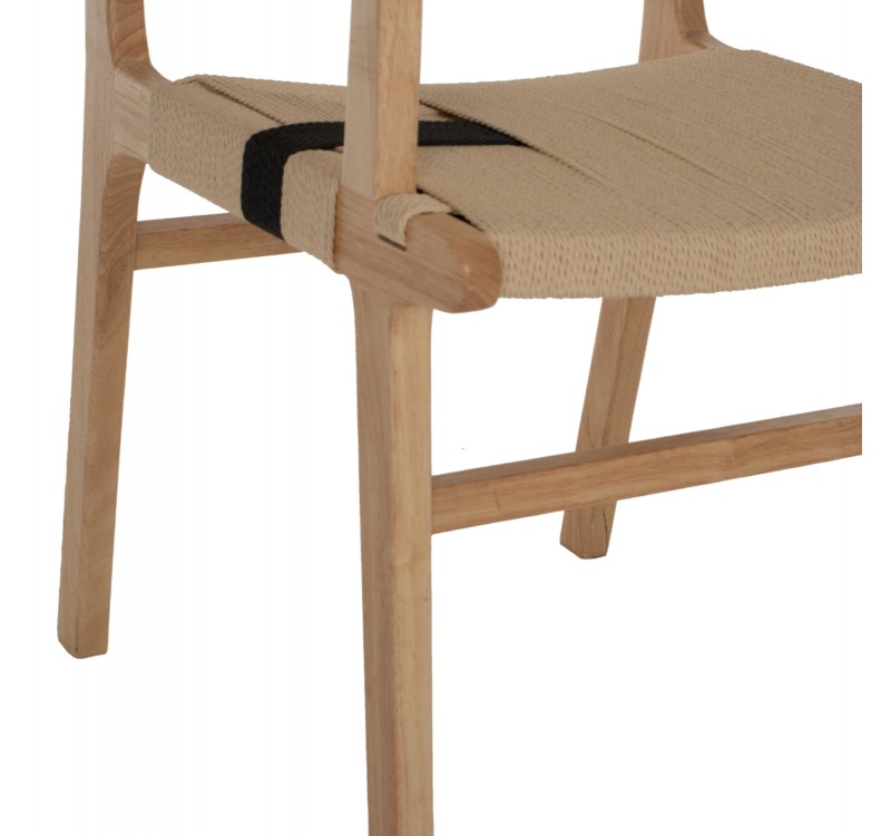 ΠΟΛΥΘΡΟΝΑ BAND RUBBERWOOD ΚΑΙ ΣΧΟΙΝΙ 62,5x60x88Yεκ.HM9324.01
