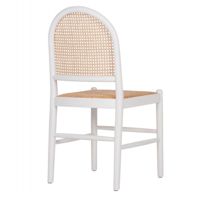 ΚΑΡΕΚΛΑ ΑΠΟ ΟΞΙΑ ΣΕ ΛΕΥΚΟ-RATTAN ΜΠΕΖ HM9407.03 43x50x87Yεκ.