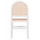 ΚΑΡΕΚΛΑ ΑΠΟ ΟΞΙΑ ΣΕ ΛΕΥΚΟ-RATTAN ΜΠΕΖ HM9407.03 43x50x87Yεκ.